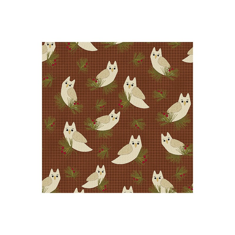 P133-16779-38 PATCH. AMERICANO A WALK IN THE FOREST (07) 110 CM. ALGODON 100% MARRON Venta en piezas de 6.80 M