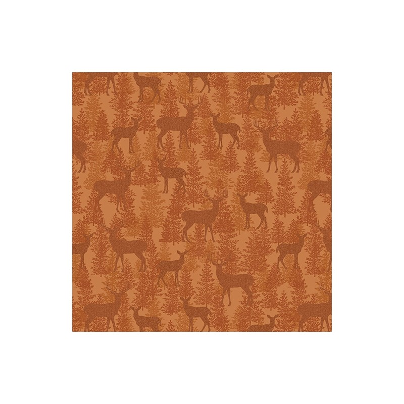 P133-16780-38 PATCH. AMERICANO A WALK IN THE FOREST (08) 110 CM. ALGODON 100% TERRACOTA Venta en piezas de 6.80 M