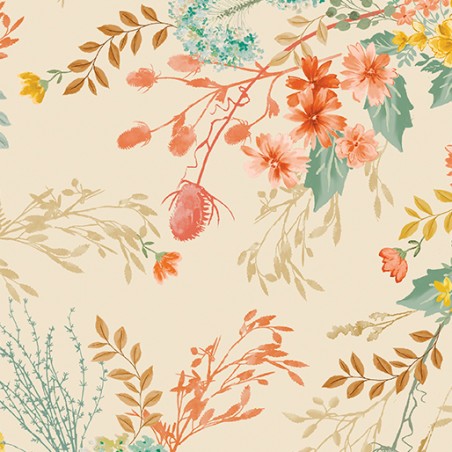 P133-16807W-07 PATCH. AMERICANO MONTGOMERY: MOUNTAIN CHARM (26) 270 CM. ALGODON 100% CREMA/MULTI Venta en piezas de 6.80 M