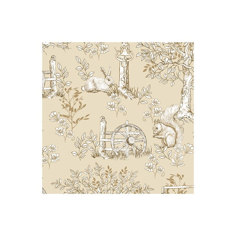 P133-16809-72 PATCH. AMERICANO MONTGOMERY: MOUNTAIN CHARM (06) 110 CM. ALGODON 100% BEIG Venta en piezas de 6.80 M