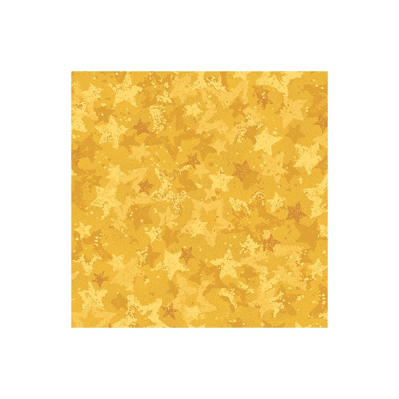 P133-17058W-30 PATCH. AMERICANO STAR OF WONDER, STAR OF LIGHT(04) 270 CM. ALGODON 100% MOSTAZA Venta en piezas de 6.80 M