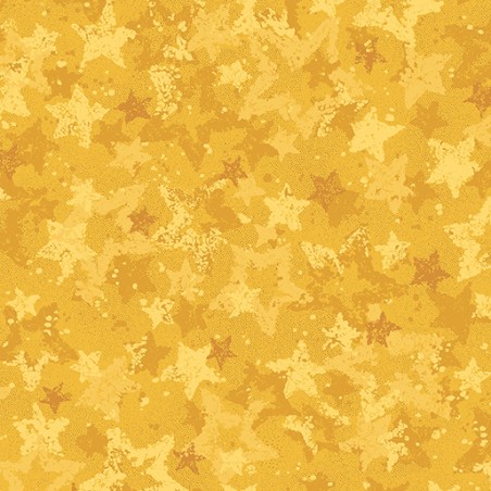 P133-17058W-30 PATCH. AMERICANO STAR OF WONDER, STAR OF LIGHT(04) 270 CM. ALGODON 100% MOSTAZA Venta en piezas de 6.80 M