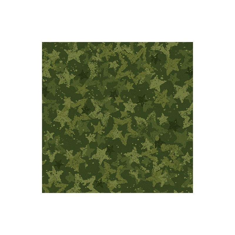 P133-17058W-40 PATCH. AMERICANO STAR OF WONDER, STAR OF LIGHT(02) 270 CM. ALGODON 100% VERDE Venta en piezas de 6.80 M