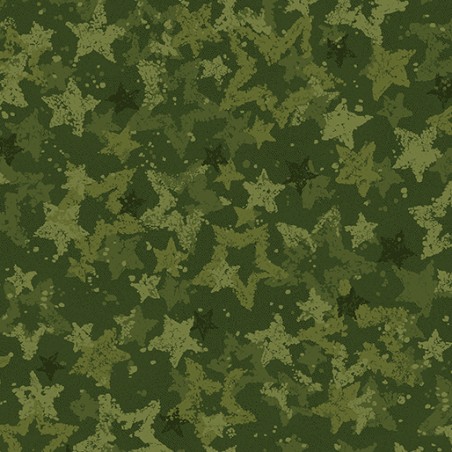 P133-17058W-40 PATCH. AMERICANO STAR OF WONDER, STAR OF LIGHT(02) 270 CM. ALGODON 100% VERDE Venta en piezas de 6.80 M