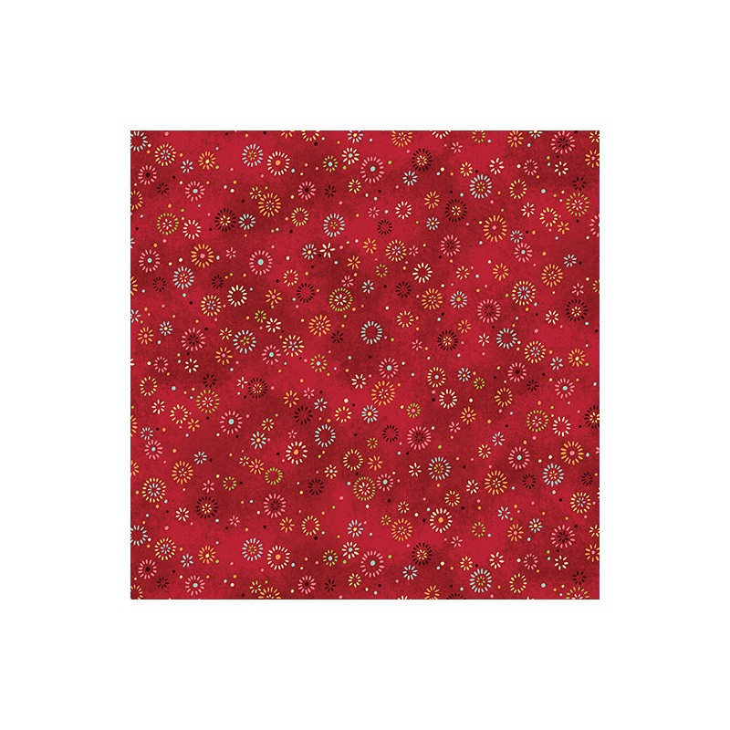 P133-17063-10 PATCH. AMERICANO STAR OF WONDER, STAR OF LIGHT (06) 110 CM. ALGODON 100% ROJO Venta en piezas de 6.80 M
