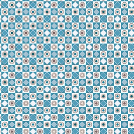 P133-17211-05 PATCH. AMERICANO BLUE MILL (03) 110 CM. ALGODON 100% CELESTE Venta en piezas de 6.80 M
