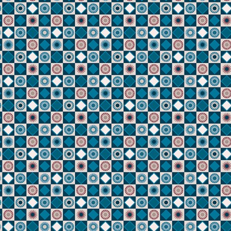 P133-17211-50 PATCH. AMERICANO BLUE MILL (10) 110 CM. ALGODON 100% AZUL Venta en piezas de 6.80 M