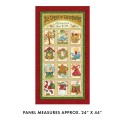 P133-17270-99 PATCH. AMERICANO 12 DAYS OF CHRISTMAS (01) PANEL 60X110 CM. ALGODON 100% MULTI Venta en piezas de 6.80 M