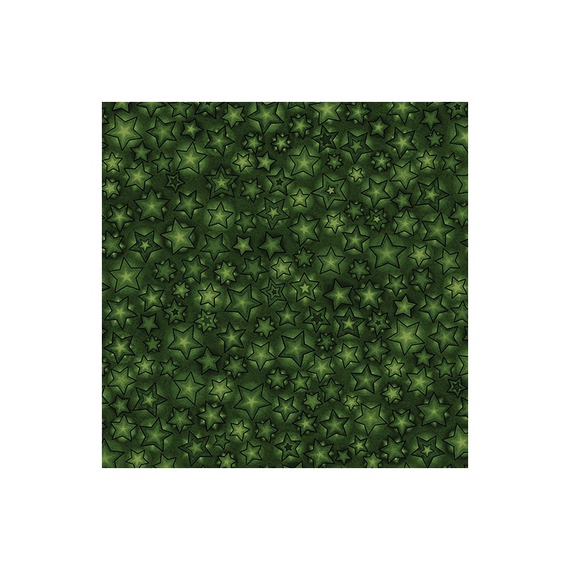 P133-17272-40 PATCH. AMERICANO 12 DAYS OF CHRISTMAS (16) 110 CM. ALGODON 100% VERDE Venta en piezas de 6.80 M