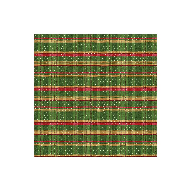 P133-17273-40 PATCH. AMERICANO 12 DAYS OF CHRISTMAS (19) 110 CM. ALGODON 100% VERDE Venta en piezas de 6.80 M