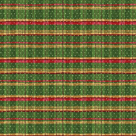 P133-17273-40 PATCH. AMERICANO 12 DAYS OF CHRISTMAS (19) 110 CM. ALGODON 100% VERDE Venta en piezas de 6.80 M