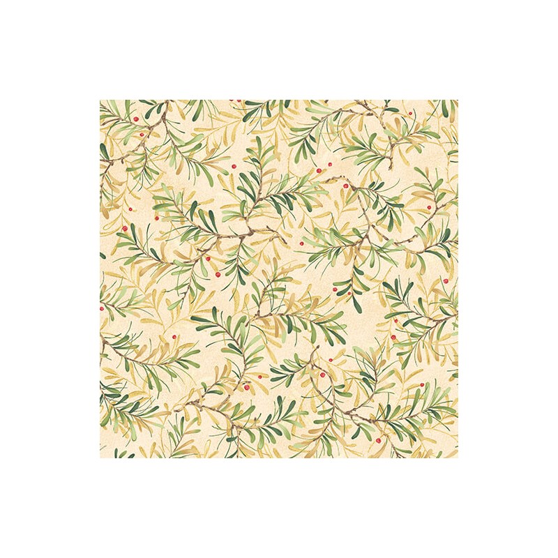 P133-17274-07 PATCH. AMERICANO 12 DAYS OF CHRISTMAS (12) 110 CM. ALGODON 100% CREMA Venta en piezas de 6.80 M