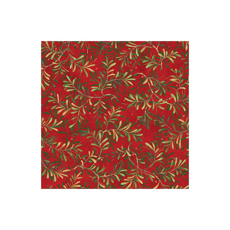 P133-17274-10 PATCH. AMERICANO 12 DAYS OF CHRISTMAS (06) 110 CM. ALGODON 100% ROJO Venta en piezas de 6.80 M