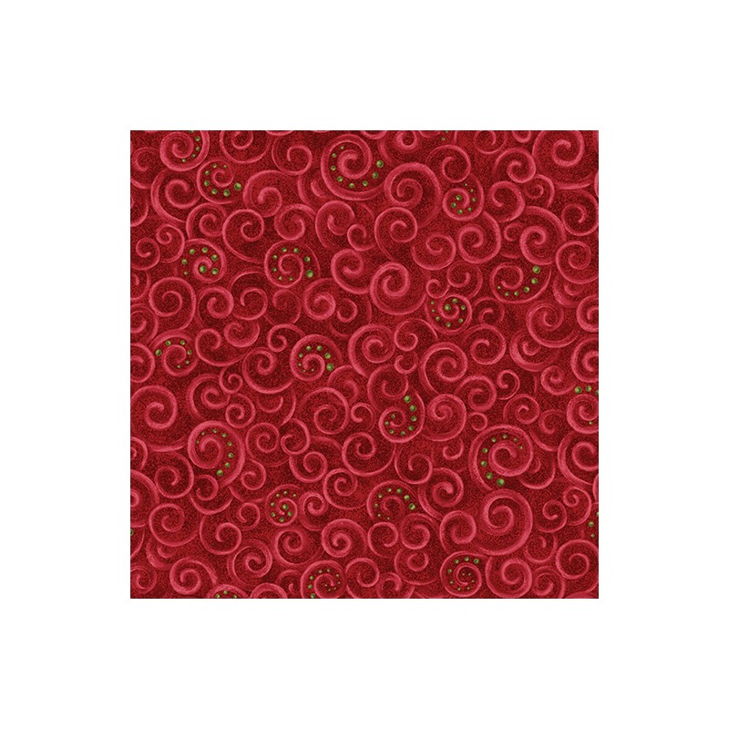 P133-17275-10 PATCH. AMERICANO 12 DAYS OF CHRISTMAS (03) 110 CM. ALGODON 100% ROJO Venta en piezas de 6.80 M