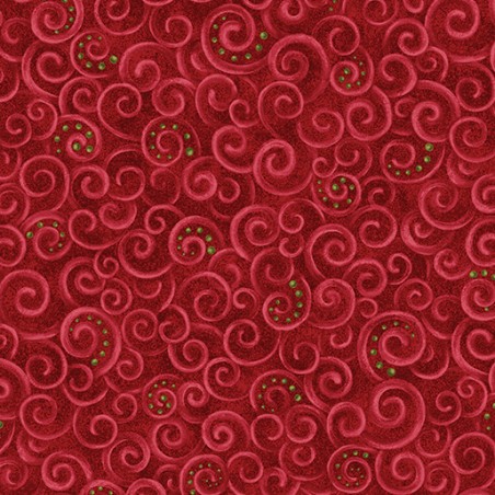 P133-17275-10 PATCH. AMERICANO 12 DAYS OF CHRISTMAS (03) 110 CM. ALGODON 100% ROJO Venta en piezas de 6.80 M
