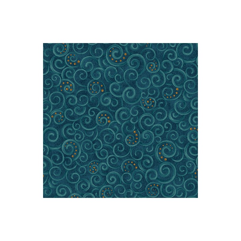 P133-17275-11 PATCH. AMERICANO 12 DAYS OF CHRISTMAS (22) 110 CM. ALGODON 100% AZUL Venta en piezas de 6.80 M