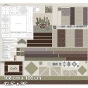P137-4505-312 PATCH.AMERICANO CUP CAKE QUILT (05) PANEL 108X100 CM. ALGODON 100% MULTI Venta en piezas de 6.00 M