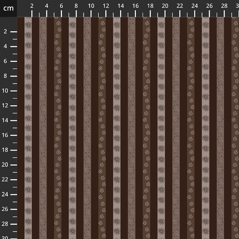 P137-4505-321 PATCH.AMERICANO CUP CAKE QUILT (07) 110 CM. ALGODON 100% MARRON Venta en piezas de 6.00 M