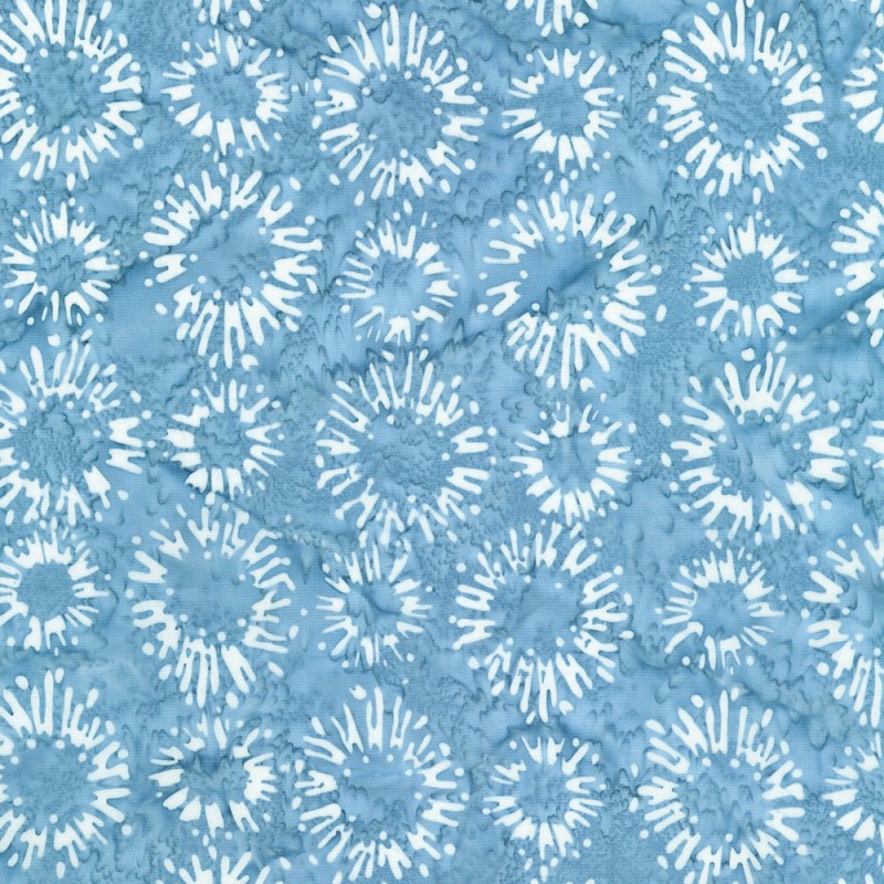 P137-AMD-23482-67 PATCH. AMERICANO KASURI - BATIKS (06) 110 CM. ALGODON 100% CELESTE Venta en piezas de 7.00 M