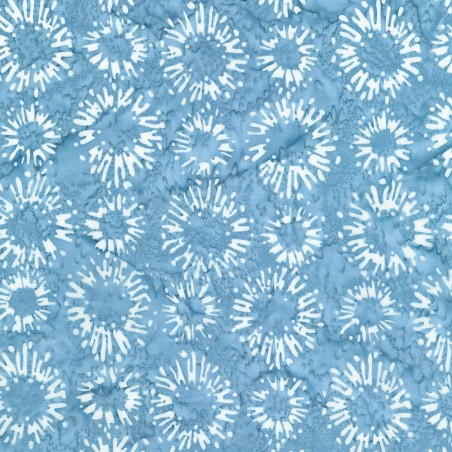 P137-AMD-23482-67 PATCH. AMERICANO KASURI - BATIKS (06) 110 CM. ALGODON 100% CELESTE Venta en piezas de 7.00 M