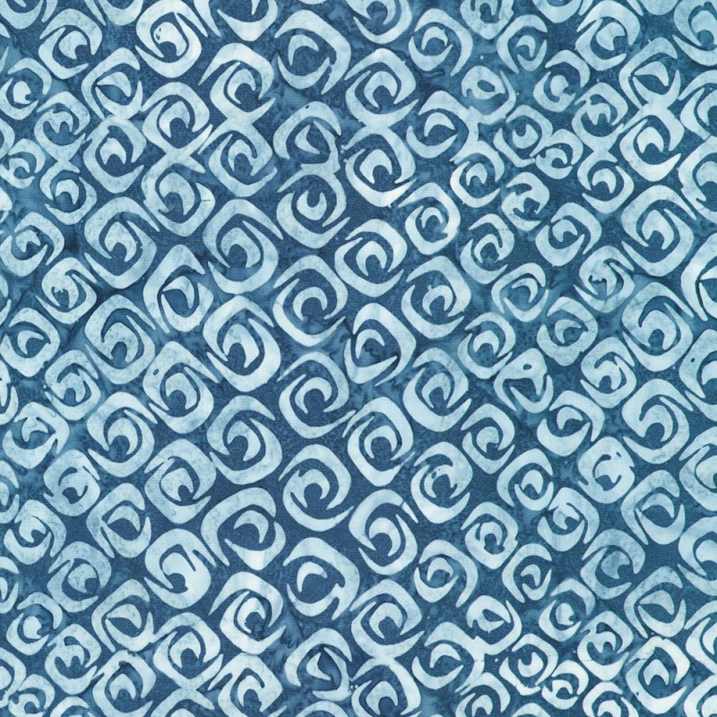 P137-AMD-23484-4 PATCH. AMERICANO KASURI - BATIKS (10) 110 CM. ALGODON 100% AZUL Venta en piezas de 7.00 M
