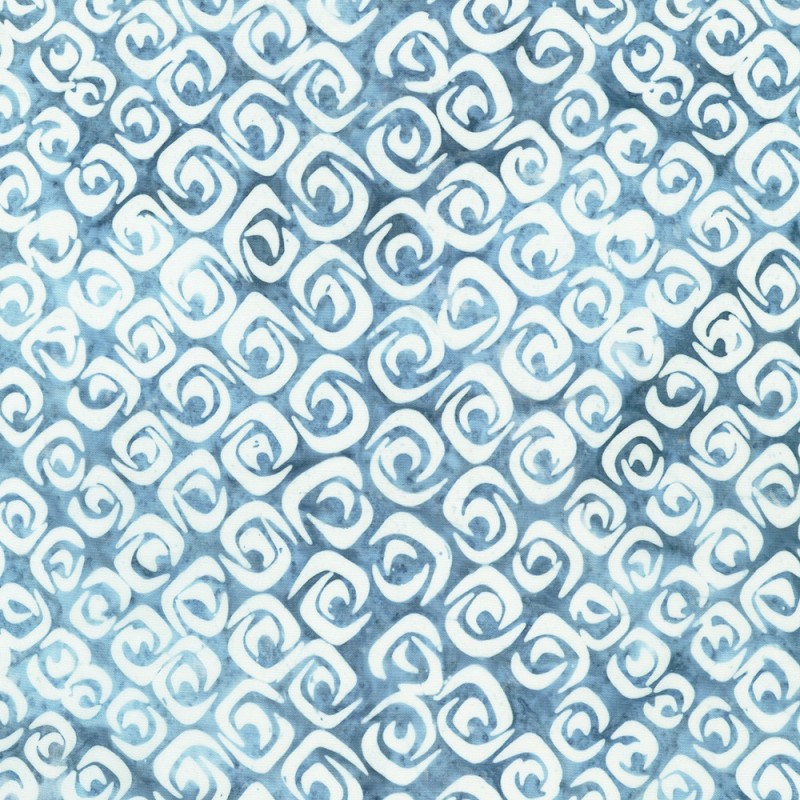 P137-AMD-23484-67 PATCH. AMERICANO KASURI - BATIKS (05) 110 CM. ALGODON 100% CELESTE Venta en piezas de 7.00 M
