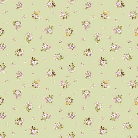 P17-MAS11054-G PATCH. AMERICANO VERANDA (16) 110 CM. ALGODON 100% VERDE Venta en piezas de 7.00 M