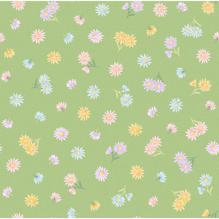 P17-MAS11193-G PATCH. AMERICANO GATHERING SUN (15) 110 CM. ALGODON 100% VERDE Venta en piezas de 7.00 M