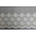 12700-0 PUNTILLA TUL BORDADO PRIYA 80 MM. POLIESTER 100% NATURAL Venta en piezas de 14.80 M
