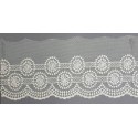 12701-0 PUNTILLA TUL BORDADO PRIYA 65 MM. POLIESTER 100% NATURAL Venta en piezas de 14.80 M