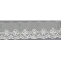 12702-0 PUNTILLA TUL BORDADO PRIYA 50 MM. POLIESTER 100% NATURAL Venta en piezas de 14.80 M
