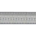 12731-0 PUNTILLA TUL BORDADO SARIKA 40 MM. POLIESTER 100% NATURAL Venta en piezas de 14.80 M