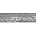 12734-0 PUNTILLA TUL BORDADO SARIKA 17 MM. POLIESTER 100% NATURAL Venta en piezas de 14.80 M