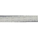 12745-0 GALON TUL BORDADO SURYA 30 MM. POLIESTER 100% NATURAL Venta en piezas de 14.80 M