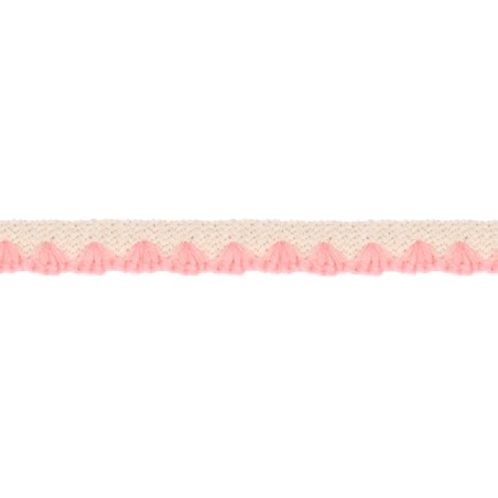 139000-3006 REMATE LANA ABBAS 20 MM. POLIESTER 100% MARFIL/ROSA Venta en piezas de 26.00 M