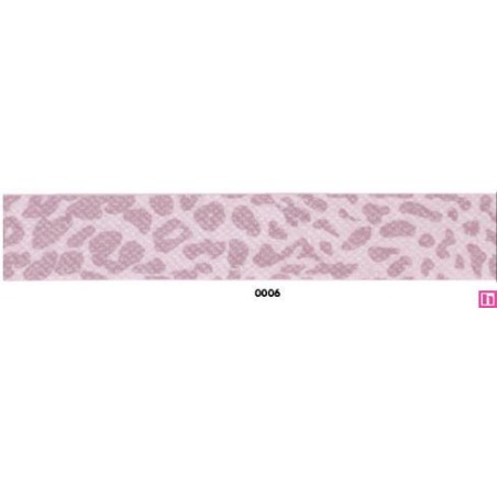 31025-25-0006 BIES PERFILADO ESTAMPADO LIBNA 25 MM ALGODON 100% ROSA Venta en piezas de 20.00 M