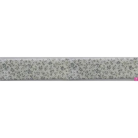 3287-18-02 BIES PERFILADO ZEITA-FLORAL 18 MM. POLIESTER 70%-ALGODON 30% BLANCO/CELESTE Venta en piezas de 25.00 M