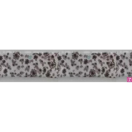 3288-30-04 BIES PERFILADO ZEITA-MARGARITA 30 MM. POLIESTER 70%-ALGODON 30% BLANCO/MARRON Venta en piezas de 25.00 M