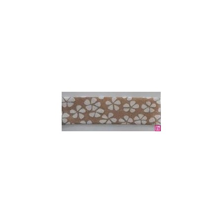 3311-18-03 BIES PERFILADO EILEN-FLOR 18 MM. POLIESTER 70%-ALGODON 30% CAMEL Venta en piezas de 25.00 M