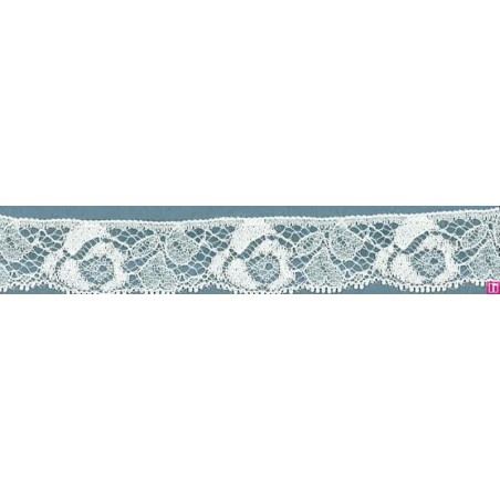 64319 PUNTILLA NYLON CIRO 25 MM. POLIAMIDA 100% MARFIL Venta en piezas de 20.00 M