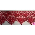 67086 PUNTILLA GUIPUR CHRISTIAN 70 MM. POLIESTER 100% ROJO Venta en piezas de 19.30 M