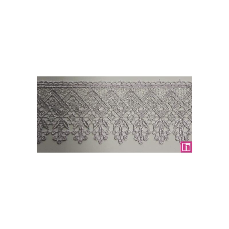 67092 PUNTILLA GUIPUR NOAHT 80 MM. POLIESTER 100% BLANCO Venta en piezas de 24.30 M