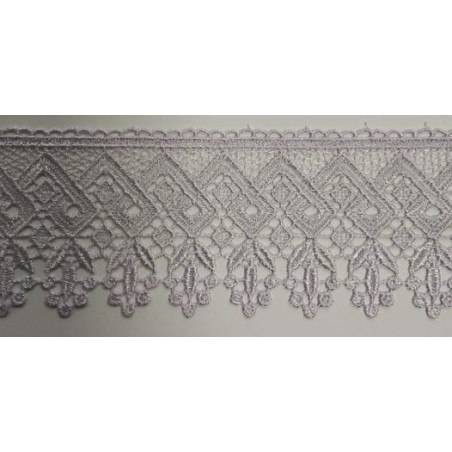 67093 PUNTILLA GUIPUR NOAHT 80 MM. POLIESTER 100% LILA Venta en piezas de 24.30 M