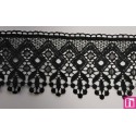 67096 PUNTILLA GUIPUR NOAHT 80 MM. POLIESTER 100% NEGRO Venta en piezas de 24.30 M