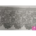 67102 PUNTILLA GUIPUR ELIEL 110 MM. POLIESTER 100% GRIS Venta en piezas de 19.30 M