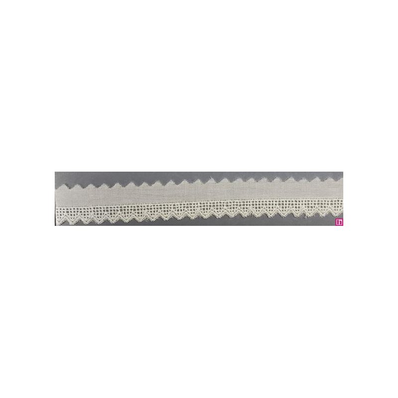 67147 REMATE BATISTA DAILA 9 MM. ALGODON 100% BLANCO Venta en piezas de 13.80 M