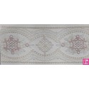 67173 ENTREDOS TUL BORDADO CLARA 60 MM. POLIESTER 100% MARFIL/ROSA Venta en piezas de 13.00 M