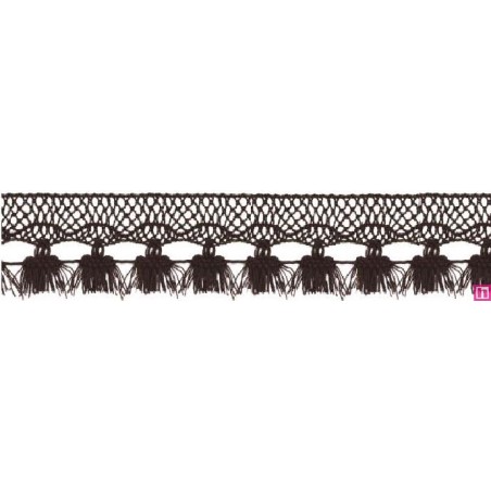 727388-025 FLECO BOLILLO SHAIRA 30 MM. POLIESTER 100% MARRON Venta en piezas de 25.00 M