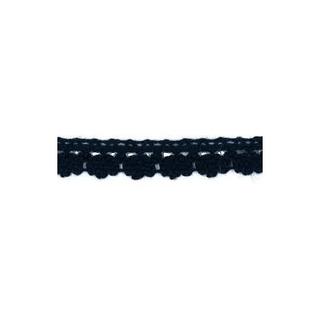 9706-22 PUNTILLA BOLILLO DIEGO 12 MM. ALGODON 100% MARINO Venta en piezas de 25.00 M
