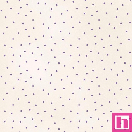 P0017-MAS8119-EV2 PATCH. AMERICANO BEAUTIFUL BASICS (093) SCATTER DOT-110 CM. ALGODON 100% NATURAL/VIOLETA Venta en piezas de 4.